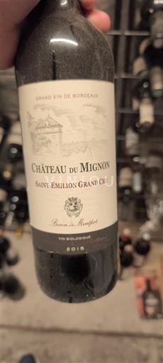 Bordeaux Saint-Émilion Grand Cru Grand Cru Château Mignon 2015