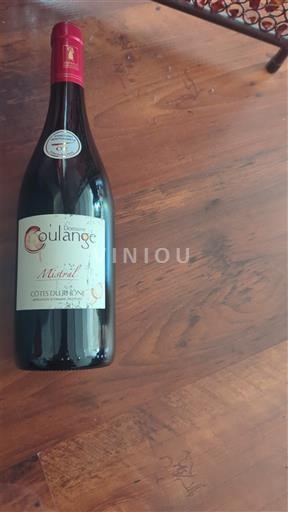 Rhônedalen Côtes du Rhône Domaine Coulange Mistral 2023