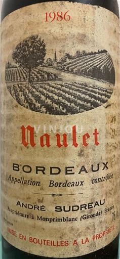 Bordeaux André Sudreau Naulet 1986