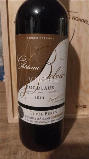 Bordeaux Château Bellevue Bérénice 2014