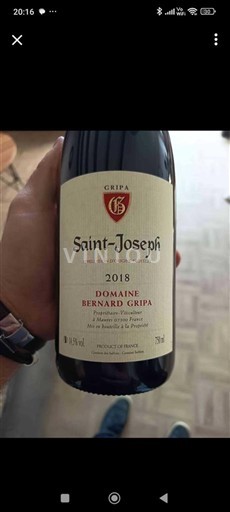 Rhône Valley Saint-Joseph Domaine Bernard Gripa 2018