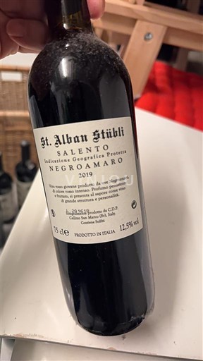 Puglia Susumaniello Salento St. Alban Stübli Negroamaro 2019
