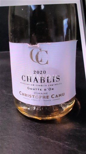 Burgundija Chablis Domaine Christophe Camu Goutte d'Or 2020