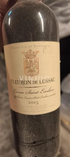 Bordeaux Lussac-saint-émilion Fleuron de Lussac 2015
