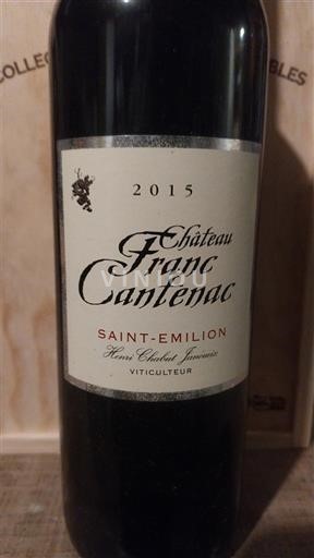 Bordeaux Saint-Émilion Château Franc Cantenac 2015