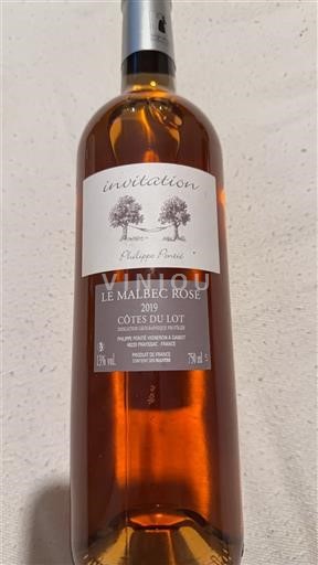 Sudoeste Côtes do Lot Philippe Ponsé Invitation 2019