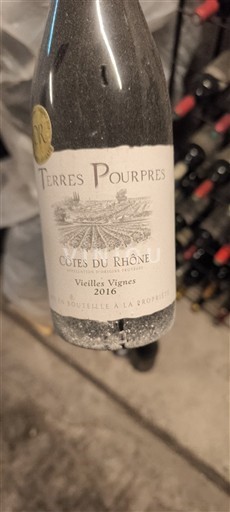 Rhônedalen Côtes du Rhône Terres Pourpres Vieilles Vignes 2016