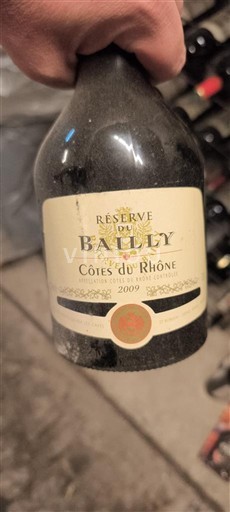 Rhônedalen Côtes du Rhône Bailly Réserve du Bailly 2009