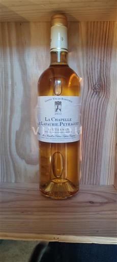 Bordéus Sauternes Lafaurie Peyraguey La Chapelle 2012