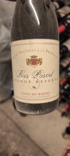 Rhônedalen Côtes du Rhône Bois Pascal Grande Réserve 2018