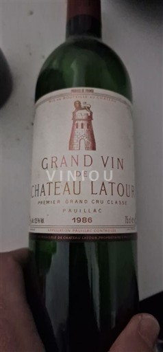 Bordeaux Pauillac Grand Cru Château Latour Grand Vin de Château Latour 1986