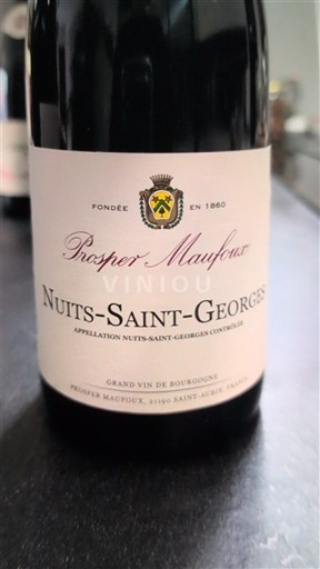 Wines Rouge sec Prosper Maufoux 2018 France Burgundy Nuits-Saint-Georges AOC