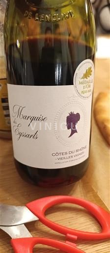 Rhônedalen Côtes du Rhône Marquise des Cypres Vieilles Vignes 2022