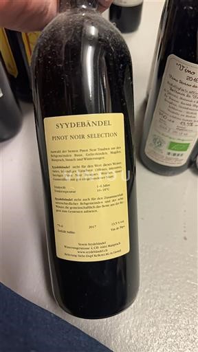 Valais Nespecifikováno Syydebändel Pinot Noir Selection 2017