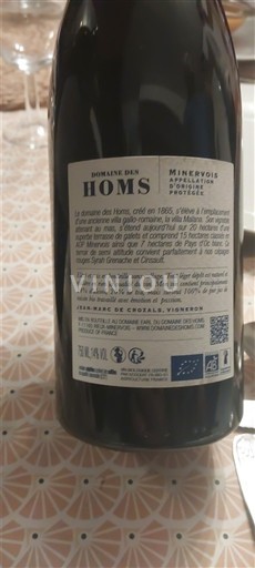Langvedok Minervois Domaine S Homs Paul 2019
