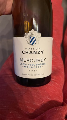 Bourgogne Mercurey Maison Chanzy Clos Les Bussieres Monopole 2021