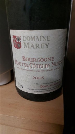 Burgund Hautes Côtes de Nuits Domaine Marey 2005