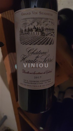 Tây Nam Cahors Château Haute-Serre 2017