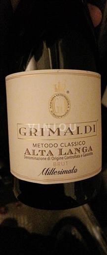 Piedmont Wines Alta Langa Grimaldi Millesimato 2020
