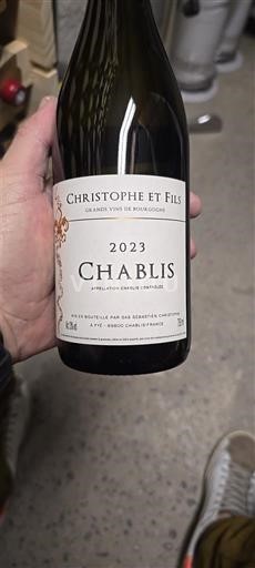 Burgundija Chablis Christophe et Fils 2023