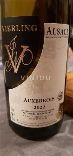 Alsácia Vierling Auxerrois 2022