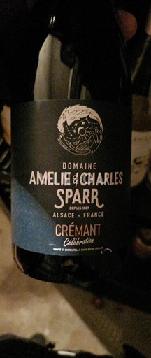 Alsace Crémant d'Alsace Domaine Amélie & Charles Sparr Célébration 2023