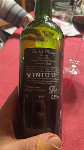 Languedoc ja Roussillon Pays d'Oc Michel Maury Réserve 2023