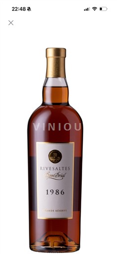 Roussillon Rivesaltes Jean Brial Grande Réserve 1986