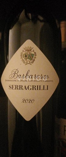 Piedmont Wines Barbaresco Marchesi di Barolo Serragrilli 2020