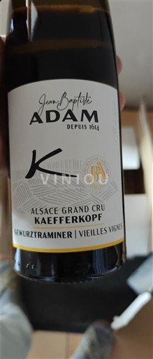 Alsace Gewurztraminer Grand Cru Jean-Baptiste Adam Kaefferkopf Vieilles Vignes 2020