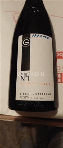 Thung lũng sông Loire Touraine Lionel Gosseaume Climat N°1 2020