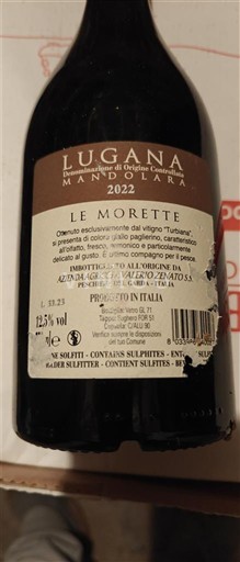 Lombardía Lugana Le Morette Mandolara 2022