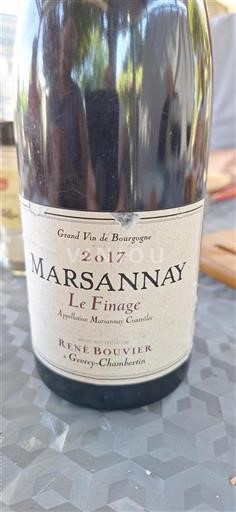 Borgonha Marsannay René Bouvier Le Finage 2017