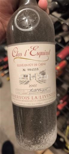 Langvedok Minervois-la-Livinière Clos l'Esquirot 2007