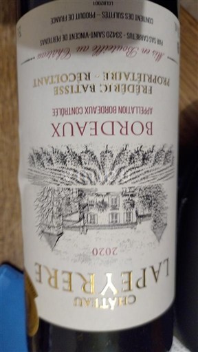 Burdeos Bordeaux Château Laperière 2020