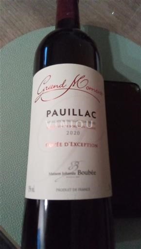 Bordeaux Pauillac Maison Johannès Boubée Grand Moment d'Exception 2020