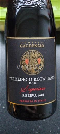Trentino-Alto Adige Teroldego Rotaliano Corte Gaudenzio Superiore Riserva 2016