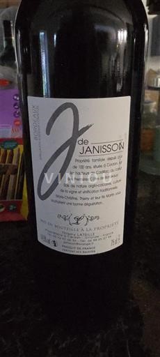 Bordeaux Côtes-de-bourg Janisson J de Janisson 2023