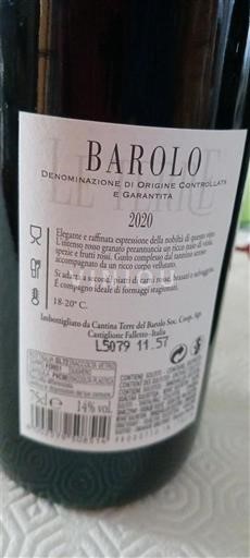 Piamonte Barolo Cantina Terre del Barolo 2020