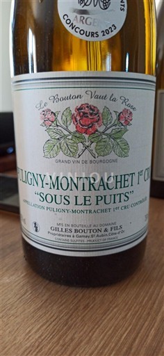 Burgund Puligny-Montrachet Premier Cru Domaine Gilles Bouton & Fils Sous le Puits 2021