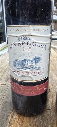 Bordeaux Graves-de-vayres Château Les Artigaux 2014