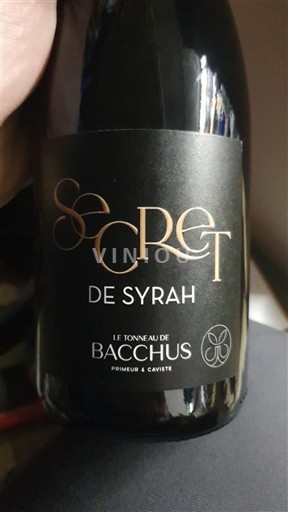 Languedoc ja Roussillon Pays d'Oc Le Tonneau de Bacchus Secret de Syrah 2023