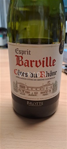 Thung lũng Rhône Côtes-du-rhône Brotte Esprit Barville 2023