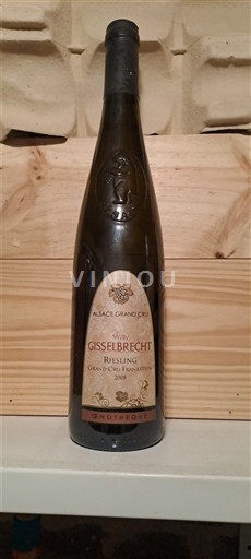 Alsácia Riesling Grand Cru Château Gisselbrecht Grand Cru Frankstein 2008