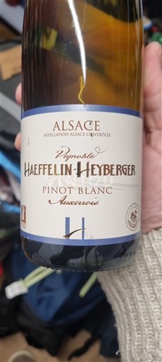 Alsácia Vignoble Haeffelin-Heyberger Pinot Blanc Auxerrois 2024