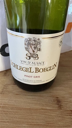 Alsácia Schlegel Boeglin Pinot Gris Não Sazonado