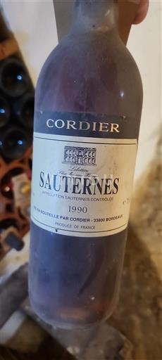 Bordeaux Sauternes Cordier 1990