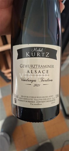 Alsácia Vendanges Tardives Michel Kurtz Vendanges Tardives 2021