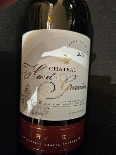 Bordeaux Graves Château Haut-Gravier 2011