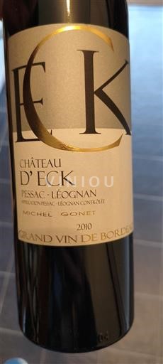 Bordeaux Pessac-Léognan Château Eck 2010